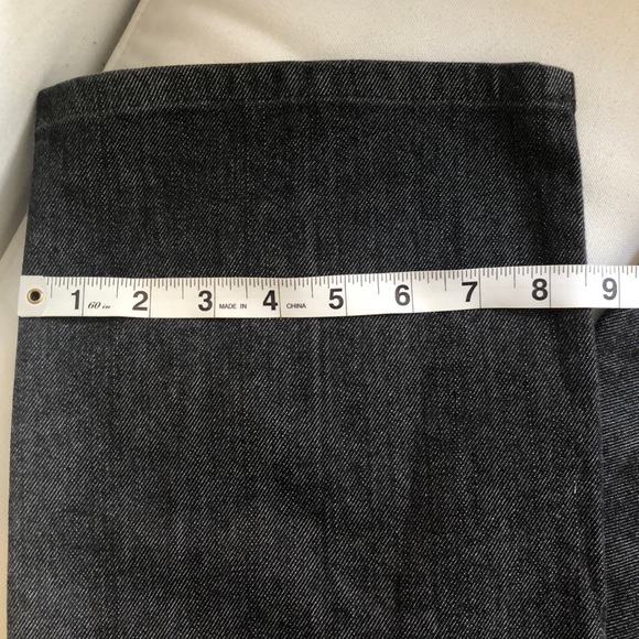 St John Sport by Marie Gray Grayish Black Wash Denim Jeans Size 10 - Picture 11 of 11